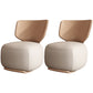 18.11" Wide Armless Chair Accent Chair with Fixed Back for Living Room Off-White Faux Leather 2 Piece Set Clearhalo 'Accent Chairs' 'accent_chairs' 'Chairs & Seating' 'furn' 'furn_accent_chairs' 'Furniture' 'Living Room Furniture' 6069212
