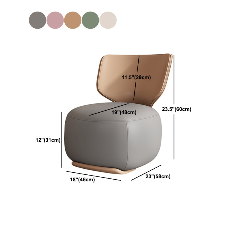 18.11" Wide Armless Chair Accent Chair with Fixed Back for Living Room Clearhalo 'Accent Chairs' 'accent_chairs' 'Chairs & Seating' 'furn' 'furn_accent_chairs' 'Furniture' 'Living Room Furniture' 6069216