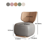 18.11" Wide Armless Chair Accent Chair with Fixed Back for Living Room Clearhalo 'Accent Chairs' 'accent_chairs' 'Chairs & Seating' 'furn' 'furn_accent_chairs' 'Furniture' 'Living Room Furniture' 6069216