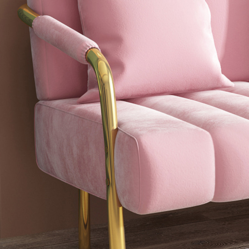 28.34 "Sofá de terciopelo alto con 3 almohadas sofá de brazo cuadrado para sala de estar