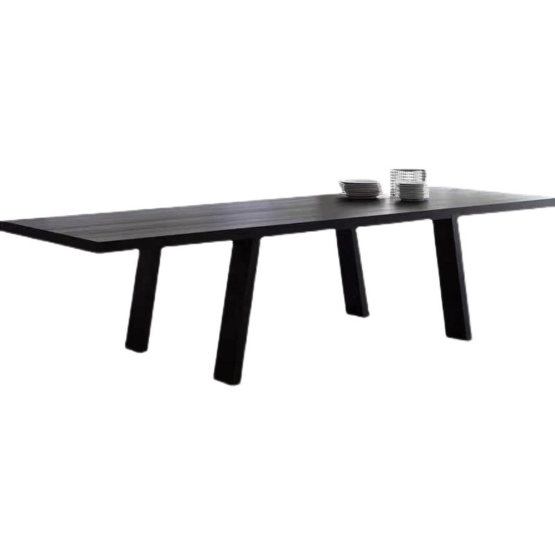 Escritorio de oficina rectangular industrial escritorio de escritura de madera sólida para el hogar