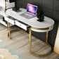 Glam Marble Office Desk with Gold Metal Base for Home Writing Desk Clearhalo 'furn' 'furn_office_desk' 'Furniture' 'Office Desks' 'Office Furniture' 'office_desk' 6069432