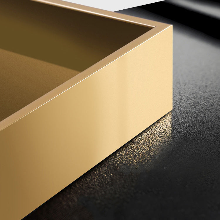 Bureau de bureau rectangulaire moderne bureau d'ordinateur en verre pour la maison