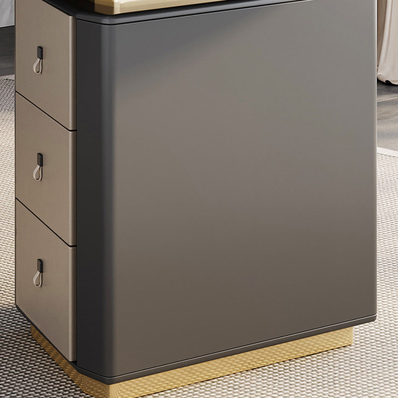 Zeitgenössischer Marmor -Computertisch für Büro 30 "H Schreibtisch in Weiß