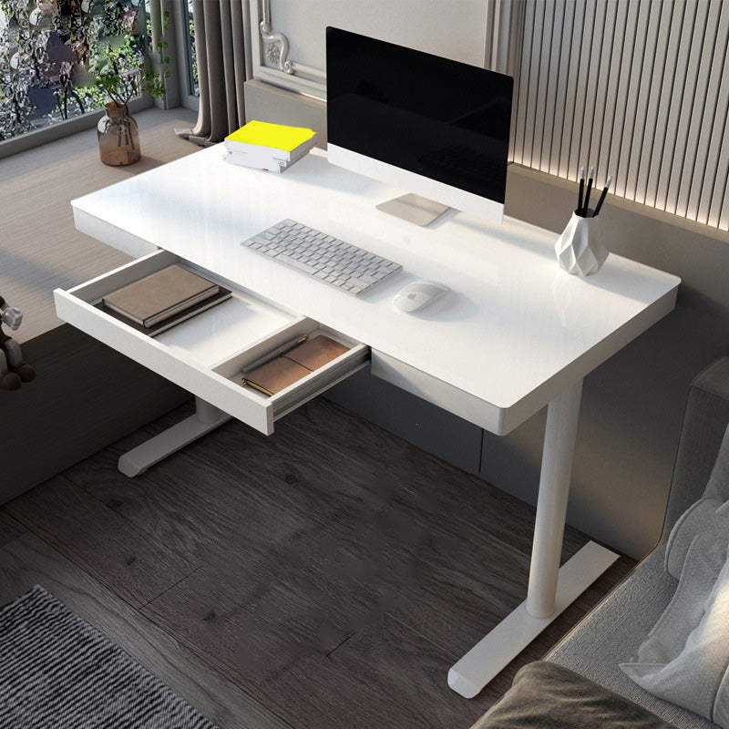 Escritorio de escritura con espejo de vidrio contemporáneo del escritorio de oficina de la base de Parsons