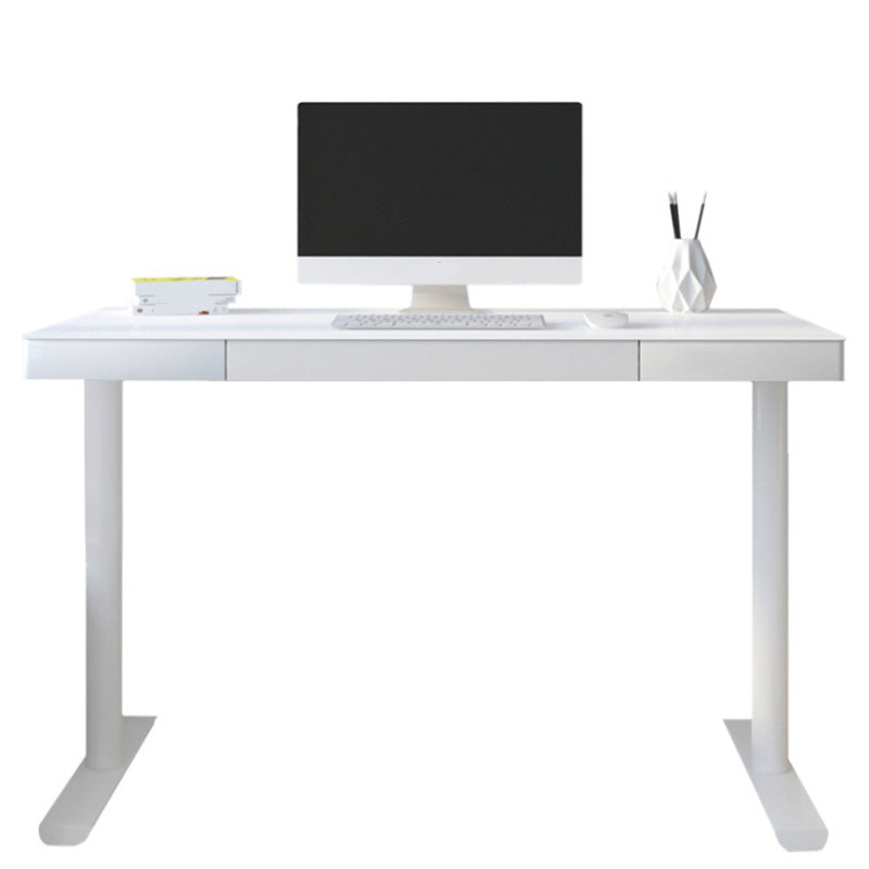 Escritorio de escritura con espejo de vidrio contemporáneo del escritorio de oficina de la base de Parsons