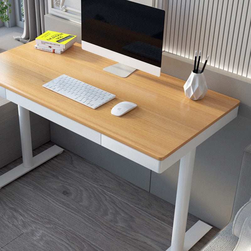 Escritorio de escritura con espejo de vidrio contemporáneo del escritorio de oficina de la base de Parsons