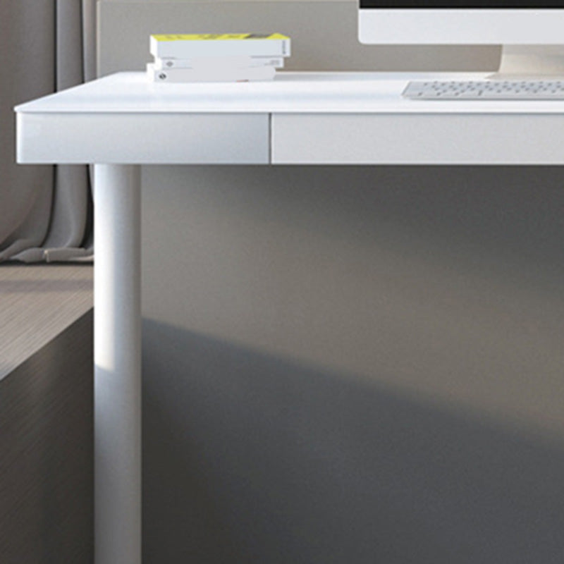 Escritorio de escritura con espejo de vidrio contemporáneo del escritorio de oficina de la base de Parsons