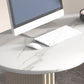Contemporary Marble Computer Desk for Home 30"H Desk in White Clearhalo 'furn' 'furn_office_desk' 'Furniture' 'Office Desks' 'Office Furniture' 'office_desk' 6069600