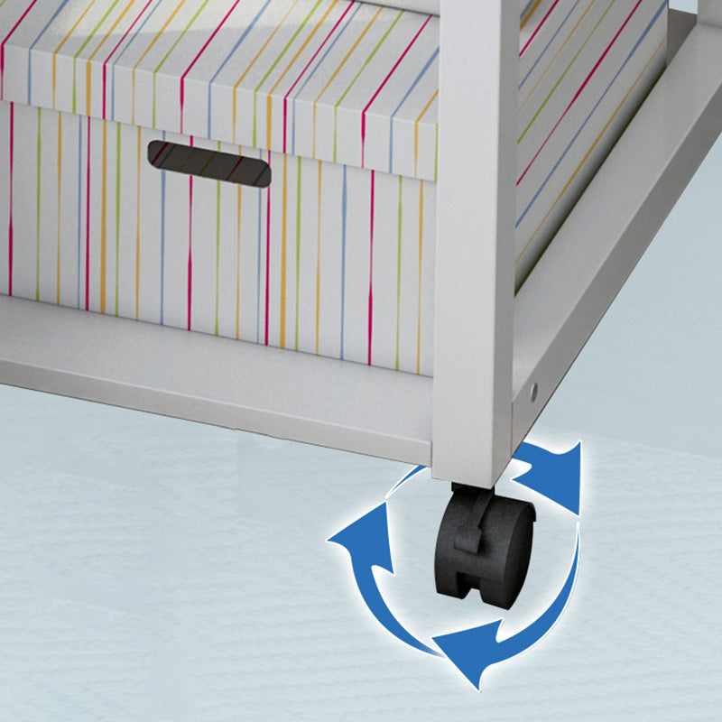 Contemporary Wooden Writing Desk Bedroom with Caster Wheels Desk