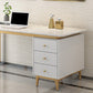 Rectangular Marble Office Desk Glam Solid Wood Writing Desk for Home Clearhalo 'furn' 'furn_office_desk' 'Furniture' 'Office Desks' 'Office Furniture' 'office_desk' 6069678
