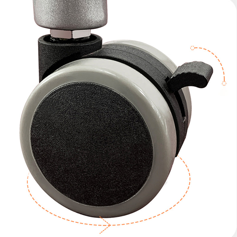 Escritorio moderno de madera maciza con escritorio base de forma de metal de metal