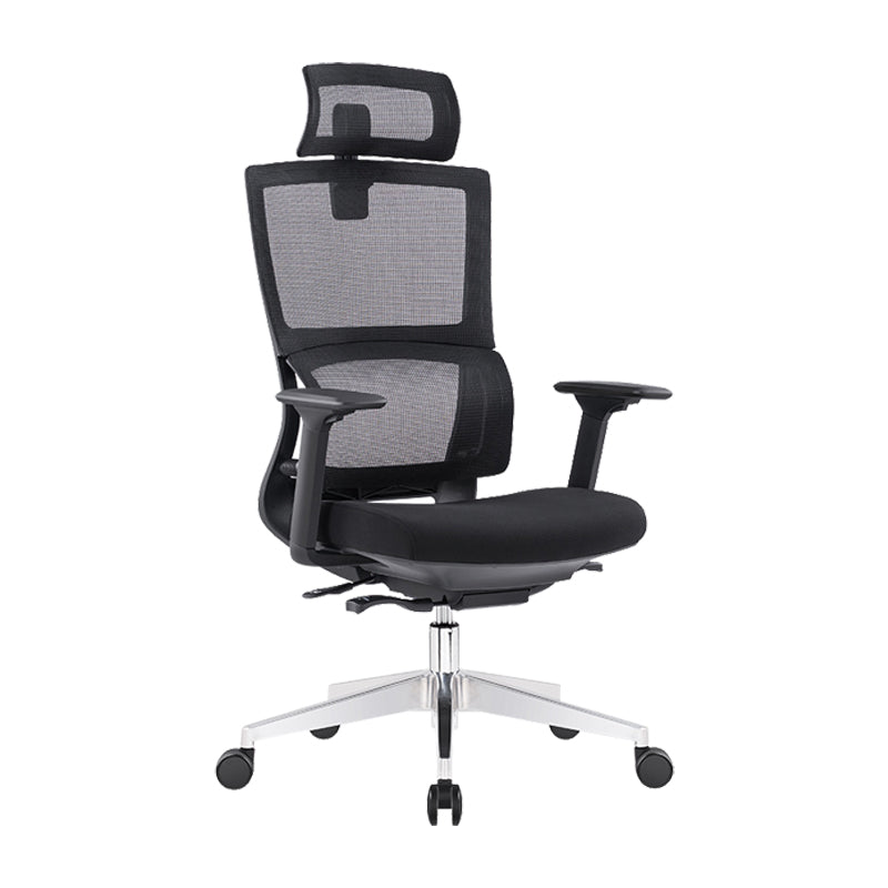 Executive Mid Back Office Chair Tilt Mechanism with Headrest Office Chair Clearhalo 'furn' 'furn_office_chair' 'Furniture' 'Office Chairs' 'Office Furniture' 'office_chair' 6069811