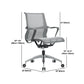 Modern Office Chair with Wheels Mid-Back Mesh Desk Chair Ergonomic Chair Clearhalo 'furn' 'furn_office_chair' 'Furniture' 'Office Chairs' 'Office Furniture' 'office_chair' 6069934