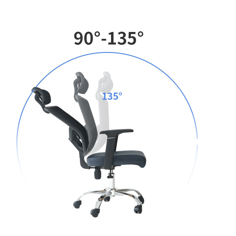Eigentijdse ergonomische bureaustoel Bureaustoel met kantelmechanisme en hoge rugleuning