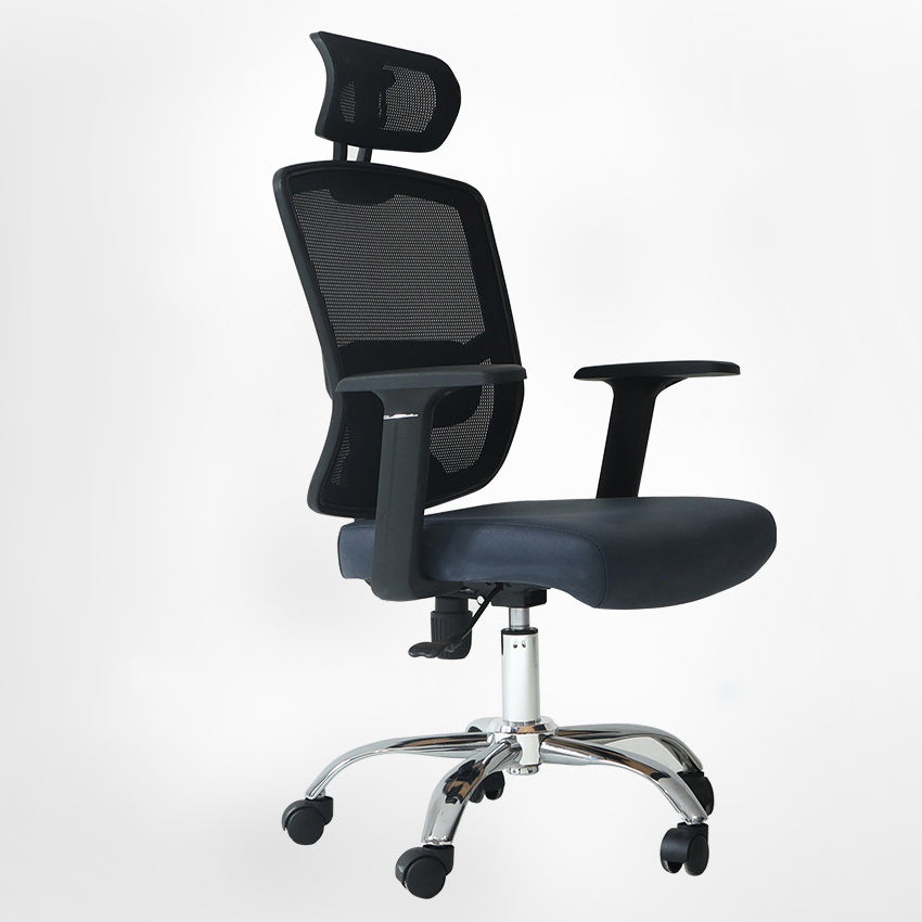 Eigentijdse ergonomische bureaustoel Bureaustoel met kantelmechanisme en hoge rugleuning