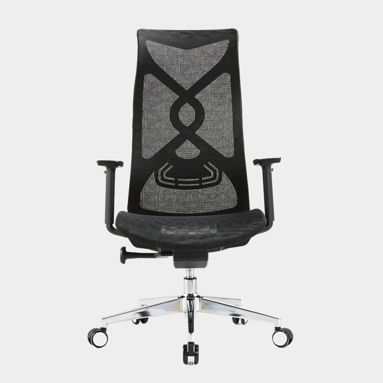 Fixed Arms Office Chair Microfiber Task High Back Chair Breathable AirGrid Ergonomic Clearhalo 'furn' 'furn_office_chair' 'Furniture' 'Office Chairs' 'Office Furniture' 'office_chair' 6070010