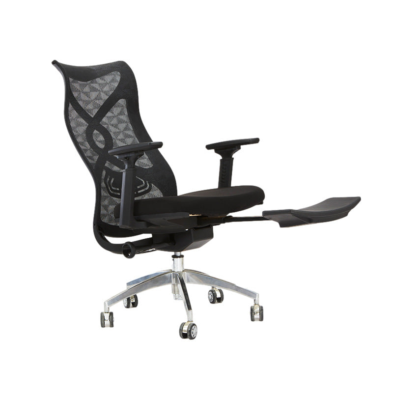 Fixed Arms Office Chair Microfiber Task High Back Chair Breathable AirGrid Ergonomic Clearhalo 'furn' 'furn_office_chair' 'Furniture' 'Office Chairs' 'Office Furniture' 'office_chair' 6070016