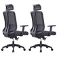 Height-adjustable Office Chair with Breathable AirGrid Arm Chair Black 2 Piece Set Nylon Clearhalo 'furn' 'furn_office_chair' 'Furniture' 'Office Chairs' 'Office Furniture' 'office_chair' 6070048