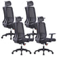 Height-adjustable Office Chair with Breathable AirGrid Arm Chair Black 4 Piece Set Nylon Clearhalo 'furn' 'furn_office_chair' 'Furniture' 'Office Chairs' 'Office Furniture' 'office_chair' 6070050