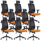 Height-adjustable Office Chair with Breathable AirGrid Arm Chair Orange 8 Piece Set Nylon Clearhalo 'furn' 'furn_office_chair' 'Furniture' 'Office Chairs' 'Office Furniture' 'office_chair' 6070065