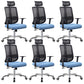 Height-adjustable Office Chair with Breathable AirGrid Arm Chair Blue 6 Piece Set Metal Clearhalo 'furn' 'furn_office_chair' 'Furniture' 'Office Chairs' 'Office Furniture' 'office_chair' 6070069