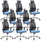 Height-adjustable Office Chair with Breathable AirGrid Arm Chair Blue 8 Piece Set Metal Clearhalo 'furn' 'furn_office_chair' 'Furniture' 'Office Chairs' 'Office Furniture' 'office_chair' 6070070