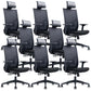 Contemporary Office Chair Mesh Computer Chair Ergonomic High Back Task Chair 8 Piece Set Clearhalo 'furn' 'furn_office_chair' 'Furniture' 'Office Chairs' 'Office Furniture' 'office_chair' 6070079