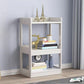Modern Solid Wood Bookcase Open Back Standard Bookcase for Study