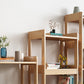 Modern Solid Wood Bookcase Open Back Standard Bookcase for Study