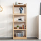 Modern Solid Wood Bookcase Open Back Standard Bookcase for Study