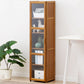 Contemporary Standard Shelf Bookcase Bamboo Book Shelf with Doors