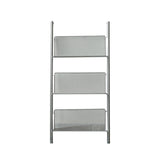 Modem & Contemporary Silver Bookcase Etagere Metal Book Shelf