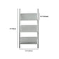 Modem & Contemporary Silver Bookcase Etagere Metal Book Shelf
