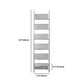 Modem & Contemporary Silver Bookcase Etagere Metal Book Shelf