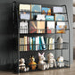 5 Levels Metal Bookcase Closed Back Shelf Bookcase for Study Room