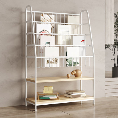 6 Shelves Shelf Bookcase Contemporary Shelves Included Bookshelf 10.6" Wide