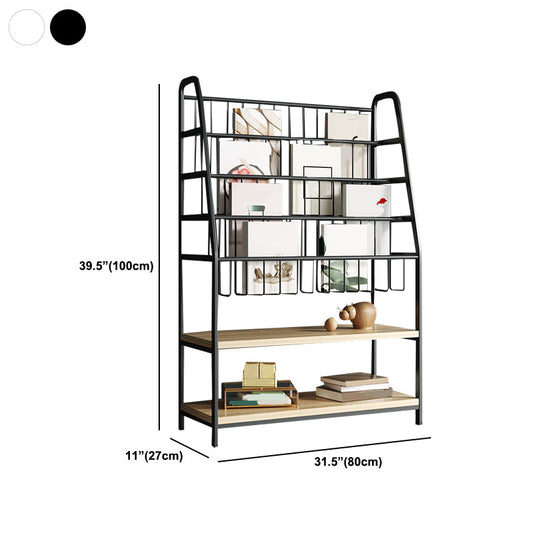 6 Shelves Shelf Bookcase Contemporary Shelves Included Bookshelf 10.6" Wide