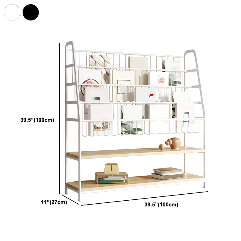 6 Shelves Shelf Bookcase Contemporary Shelves Included Bookshelf 10.6" Wide