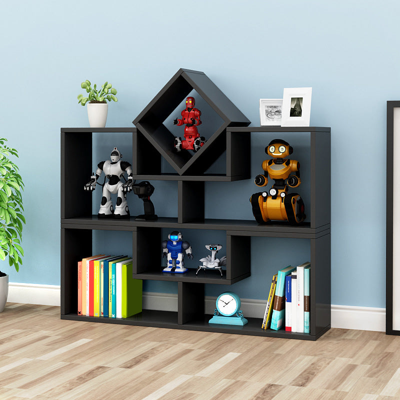 Open Bookcase Bookshelf 7.9" Wide Engineered Wood Bookcase for Office