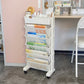 Modern & Contemporary Shelf Bookcase  Plastic/Acrylic Bookshelf with Caster