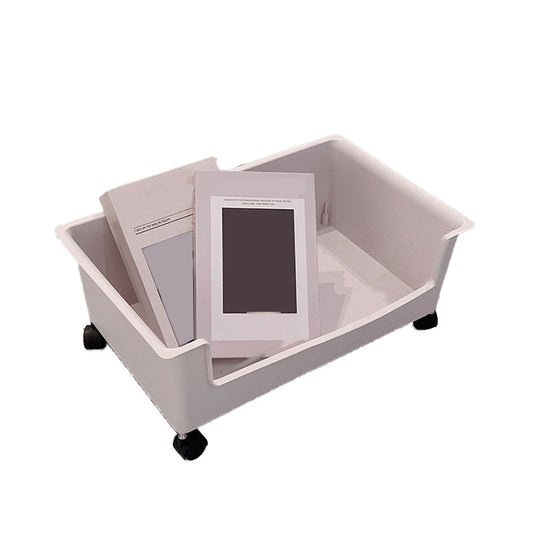 Modern & Contemporary Shelf Bookcase  Plastic/Acrylic Bookshelf with Caster