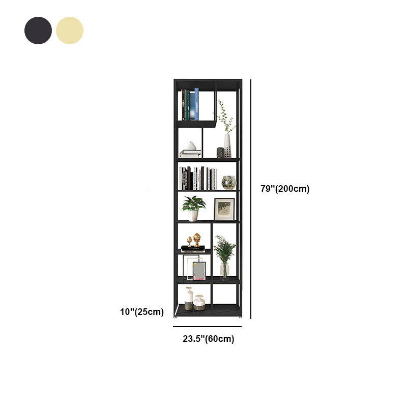 Geometric Metal Shelf Bookcase Glam Vertical Open Book Shelf Clearhalo 'Bookcases' 'furn' 'furn_bookcases' 'Furniture' 'Office Furniture' 6070390