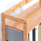 Wooden Bamboo Bookcase 9" Wide with Rectangular Shelves Bookshelf for Study Room