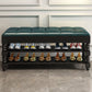 Mid-Century Modern Seating Bench Upholstered Cushioned Bench Clearhalo 'Benches' 'Chairs & Seating' 'furn' 'furn_benches' 'Furniture' 'Living Room Furniture' 6070434