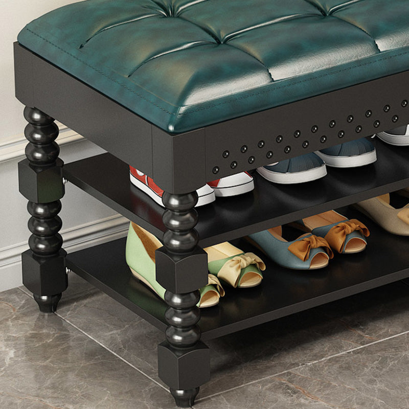 Mid-Century Modern Seating Bench Upholstered Cushioned Bench Clearhalo 'Benches' 'Chairs & Seating' 'furn' 'furn_benches' 'Furniture' 'Living Room Furniture' 6070438