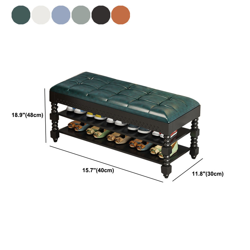 Mid-Century Modern Seating Bench Upholstered Cushioned Bench Clearhalo 'Benches' 'Chairs & Seating' 'furn' 'furn_benches' 'Furniture' 'Living Room Furniture' 6070441