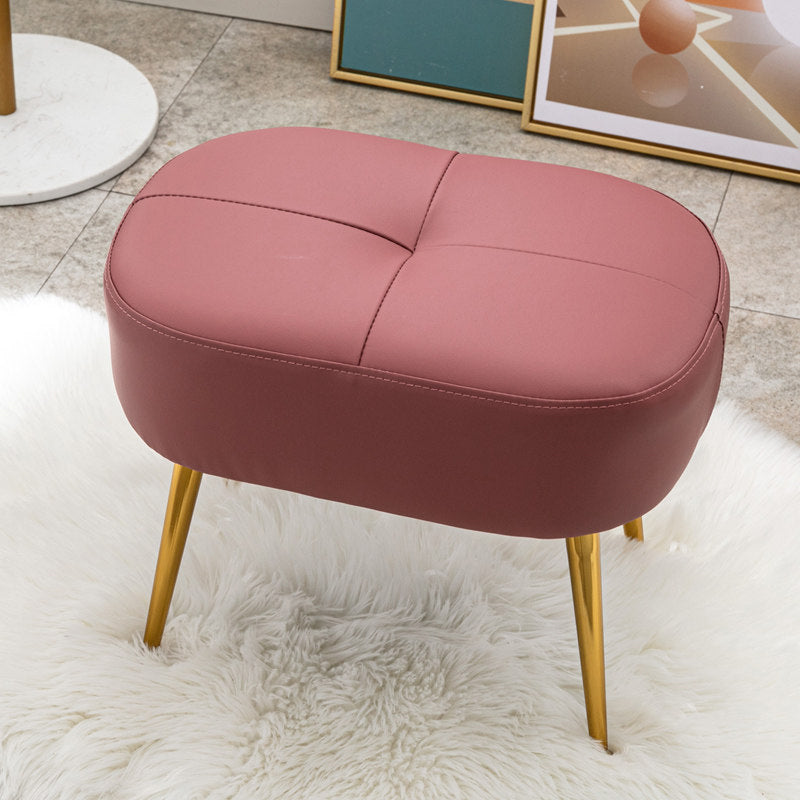 14.2"H Glam Bench Cushioned Tufted Entryway and Bedroom Bench 17.7"L x 11.8"W x 14.2"H Pinkish Red Clearhalo 'Benches' 'Chairs & Seating' 'furn' 'furn_benches' 'Furniture' 'Living Room Furniture' 6070504