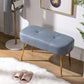 14.2"H Glam Bench Cushioned Tufted Entryway and Bedroom Bench Airy Blue Clearhalo 'Benches' 'Chairs & Seating' 'furn' 'furn_benches' 'Furniture' 'Living Room Furniture' 6070513