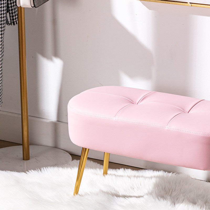 14.2"H Glam Bench Cushioned Tufted Entryway and Bedroom Bench Clearhalo 'Benches' 'Chairs & Seating' 'furn' 'furn_benches' 'Furniture' 'Living Room Furniture' 6070518